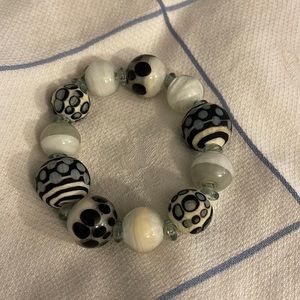 Murano glass beaded bracelet